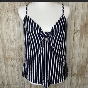 Everly Women Stripe Tank Top Navy